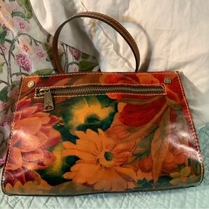 Patricia Nash Floral Torri Leather Handbag